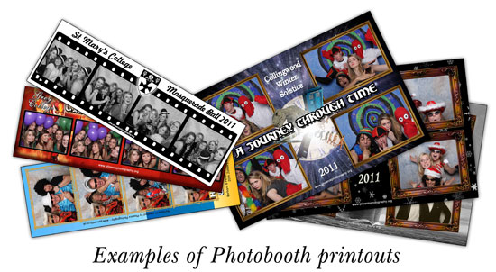 Examples of Photobooth printputs